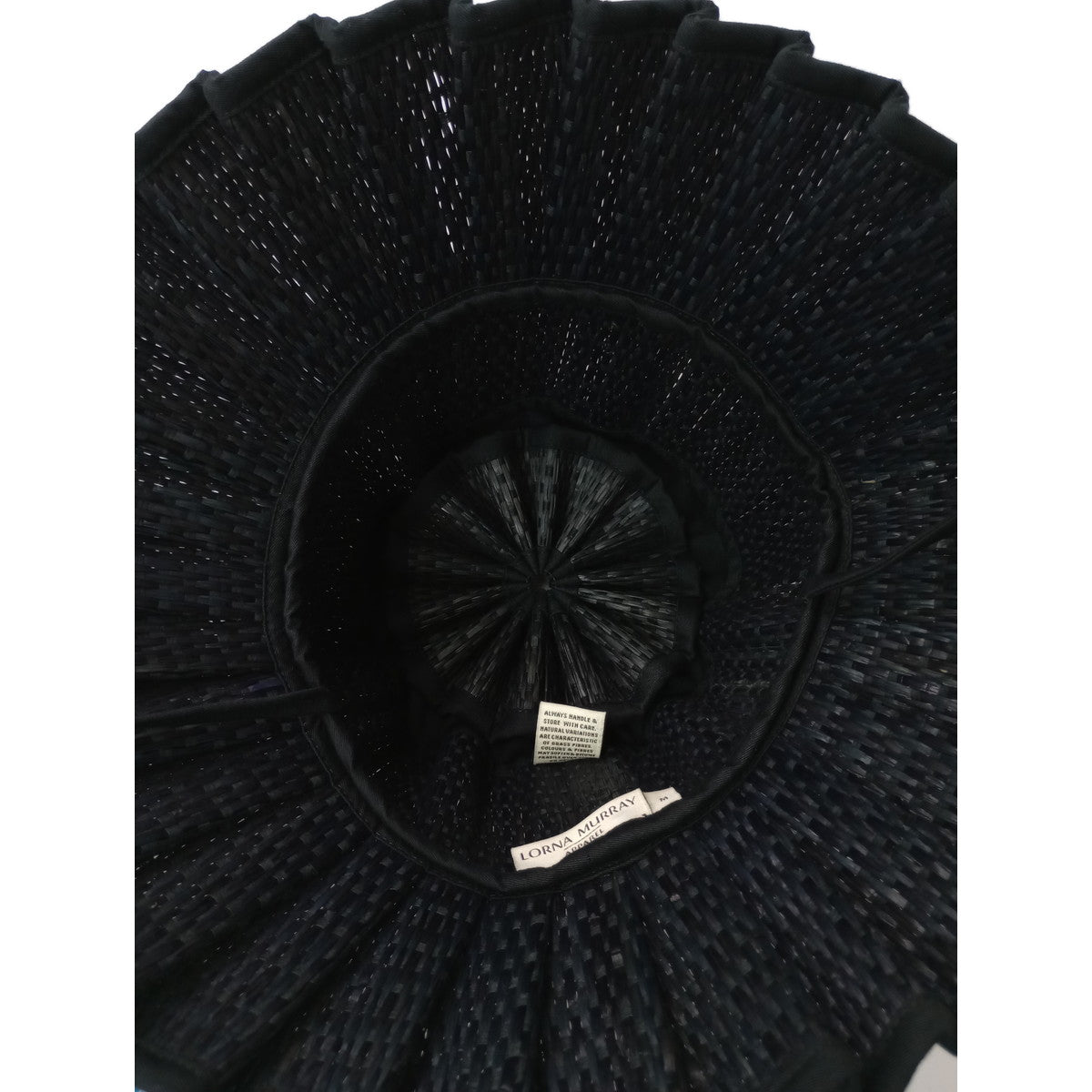 LORNA MURRAY  ローナマーレイ  ハンド メイド  ハット 帽子  黒 ブラック 【中古】