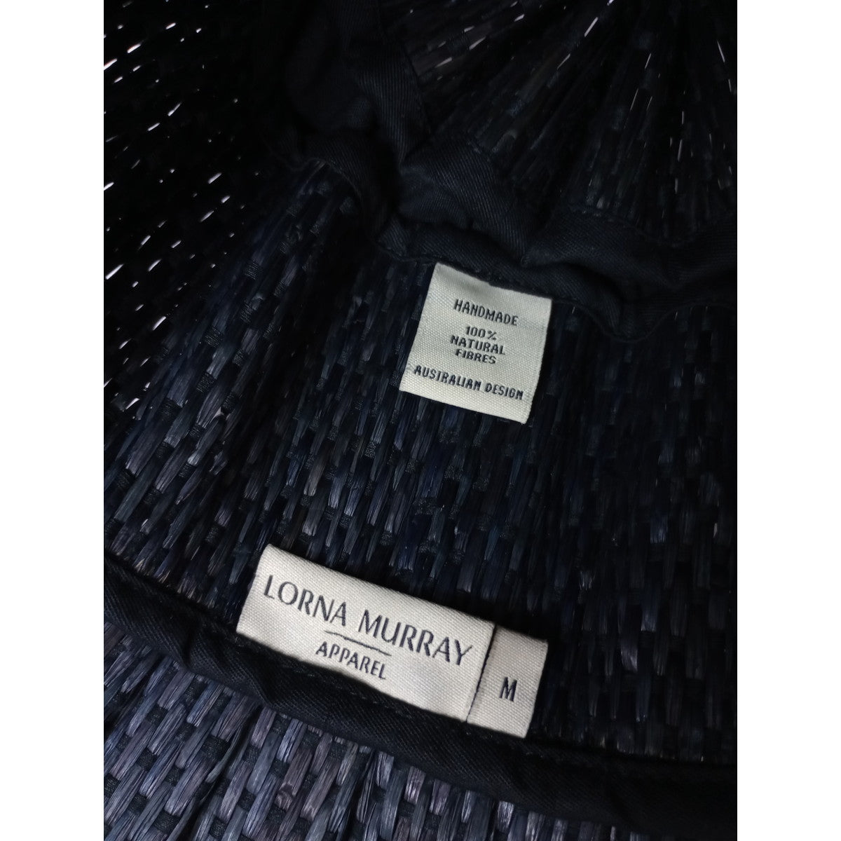 LORNA MURRAY  ローナマーレイ  ハンド メイド  ハット 帽子  黒 ブラック 【中古】