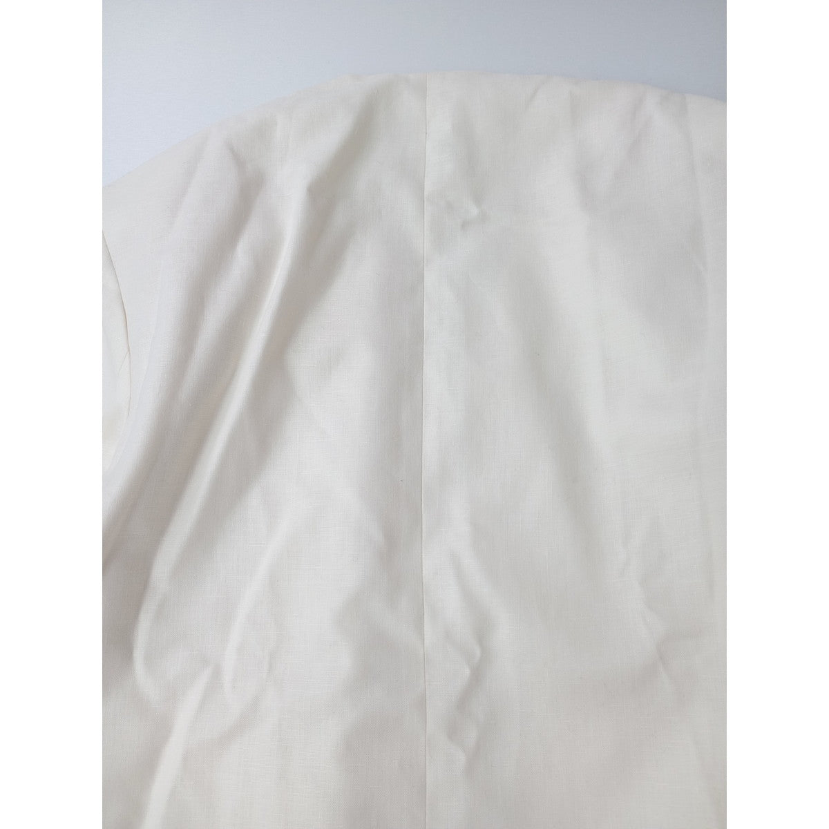 NEAU ニュー Linen Collarless Jacket リネン 麻 100％ ノーカラー カラーレス ジャケット アイボリー 1   【中古】