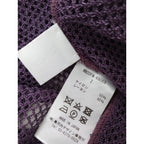 Mame Kurogouchi  マメ クロゴウチ  High Neck Mesh Dress  メッシュ カーディガン 羽織 ワンピース ロング パープル  2【中古】