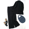 RIM.ARK リムアーク JK detail tops ジャケットディティールトップス  Double cloth style up PT ダブルクロススタイルアップパンツ 黒 ブラック 【中古】