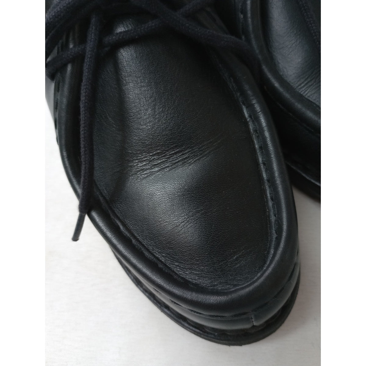 Paraboot パラブーツ MICHAEL GRIFF II ミカエル レザー シューズ  靴  黒 ブラック 4 【中古】