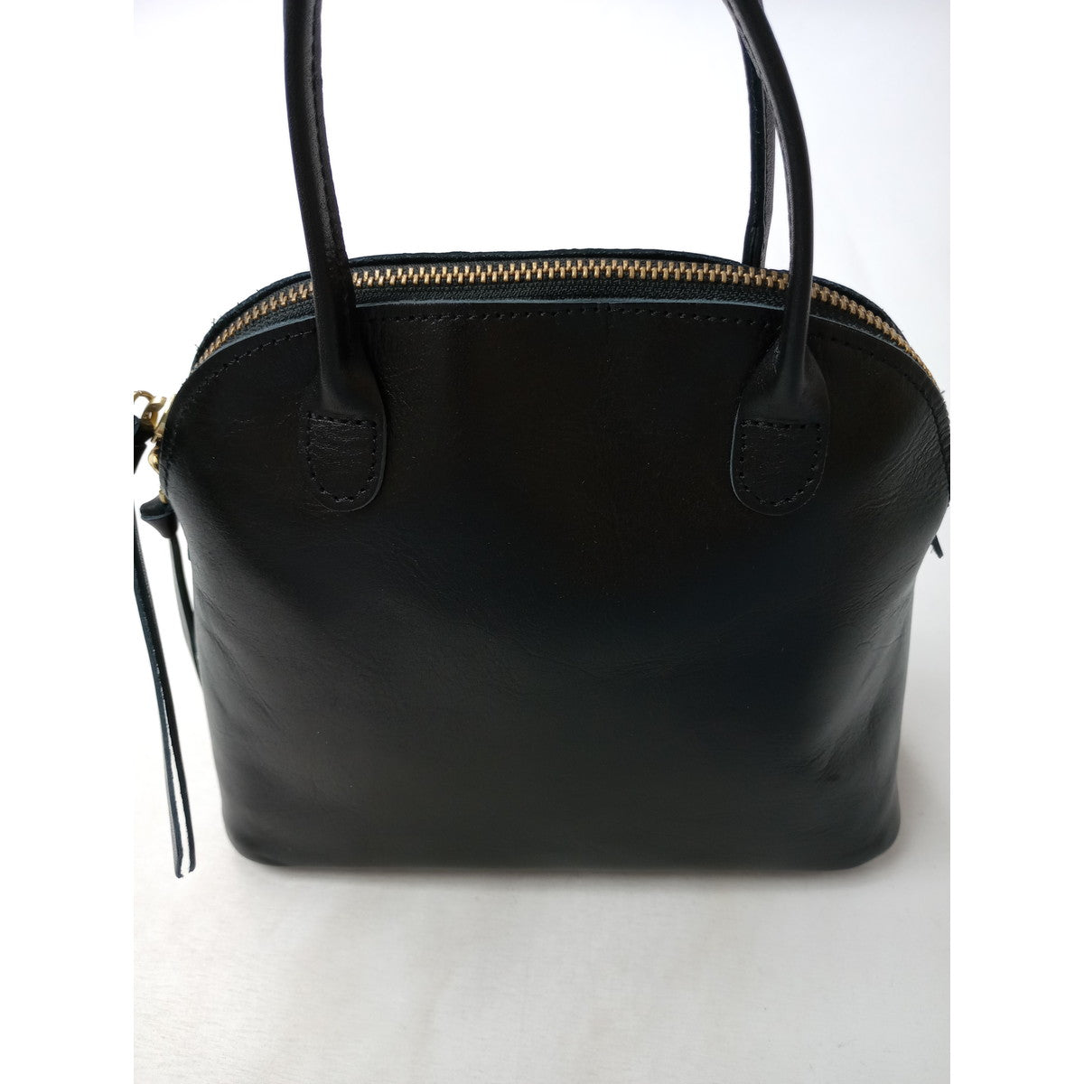 TIDEWAY タイドウェイ  LIGHT LEATHER BOSTON S  ライト レザー  ボストン バッグ  トート 黒 ブラック 【中古】