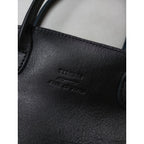 TIDEWAY タイドウェイ  LIGHT LEATHER BOSTON S  ライト レザー  ボストン バッグ  トート 黒 ブラック 【中古】