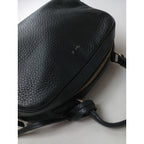 agnès b. アニエスベー レザー ハンド バッグ 黒 ブラック  【中古】