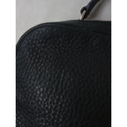 agnès b. アニエスベー レザー ハンド バッグ 黒 ブラック  【中古】