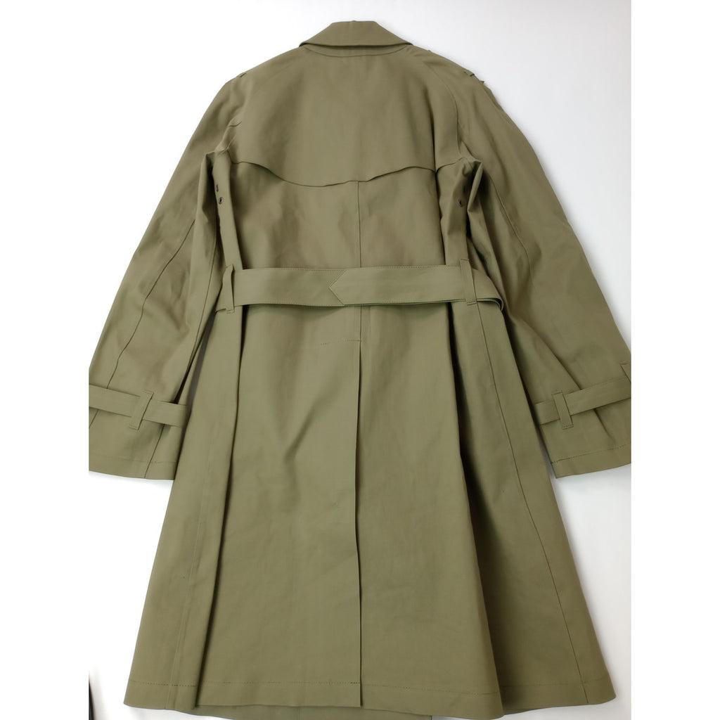 MACKINTOSH  マッキントッシュ リバティ 柄 ゴム引き トレンチコート カーキ  36  【中古】