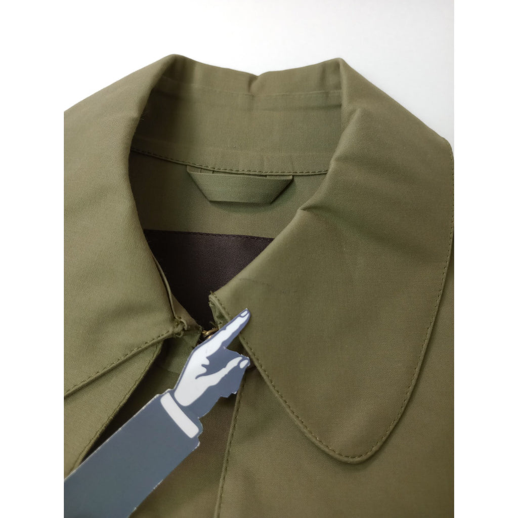 MACKINTOSH  マッキントッシュ リバティ 柄 ゴム引き トレンチコート カーキ  36  【中古】