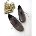 HENRY BEGUELIN  エンリーベグリン  レザー  レースアップ  シューズ  靴 ダークブラウン 37   【中古】