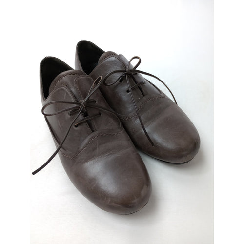 HENRY BEGUELIN  エンリーベグリン  レザー  レースアップ  シューズ  靴 ダークブラウン 37   【中古】