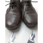 HENRY BEGUELIN  エンリーベグリン  レザー  レースアップ  シューズ  靴 ダークブラウン 37   【中古】