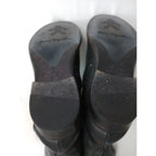 HENRY BEGUELIN エンリーベグリン レザー ロングブーツ サイドジップ 靴 黒 ブラック  38  (9M＋1198) 【中古】