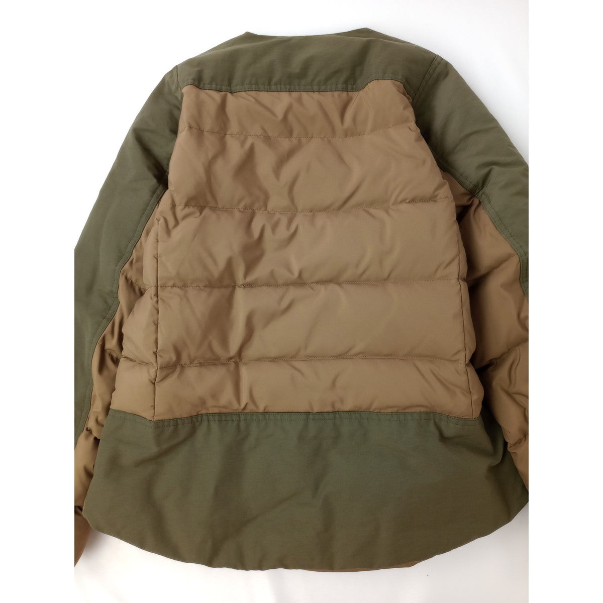 ZUCCa   ズッカ  ダウン ジャケット  カーキ  ベージュ S  (10M＋1201)【中古】