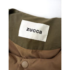 ZUCCa   ズッカ  ダウン ジャケット  カーキ  ベージュ S  (10M＋1201)【中古】