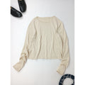 26SS  MICA & DEAL マイカ＆ディール  ショート ニット T-shirt  Tシャツ トップス  ベージュ FREE【中古】