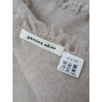 ASAUCE MELER  アソースメレ  ウール 毛  100％  大判 ストール   ベージュ 【中古】