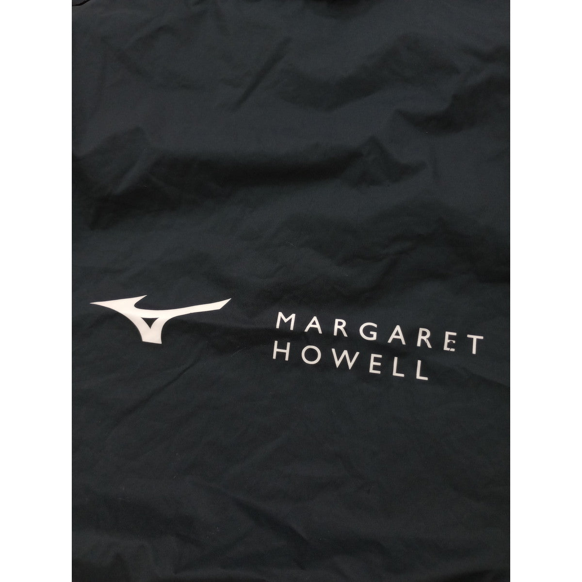 MARGARET HOWELL × MIZUNO マーガレットハウエル ミズノ POLYESTER POPLIN BAG ナイロントートバッグ 黒 ブラック 【中古】