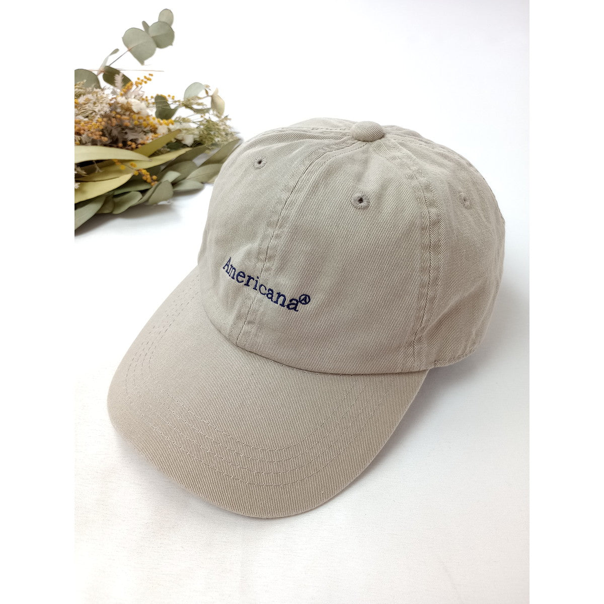 AMERICANA  アメリカーナ  キャップ 帽子  ベージュ 【中古】