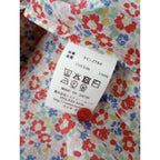 25AW Veritecoeur ヴェリテクール リバティ 花柄 プリント ヨーク 長袖  シャツ 赤 【中古】