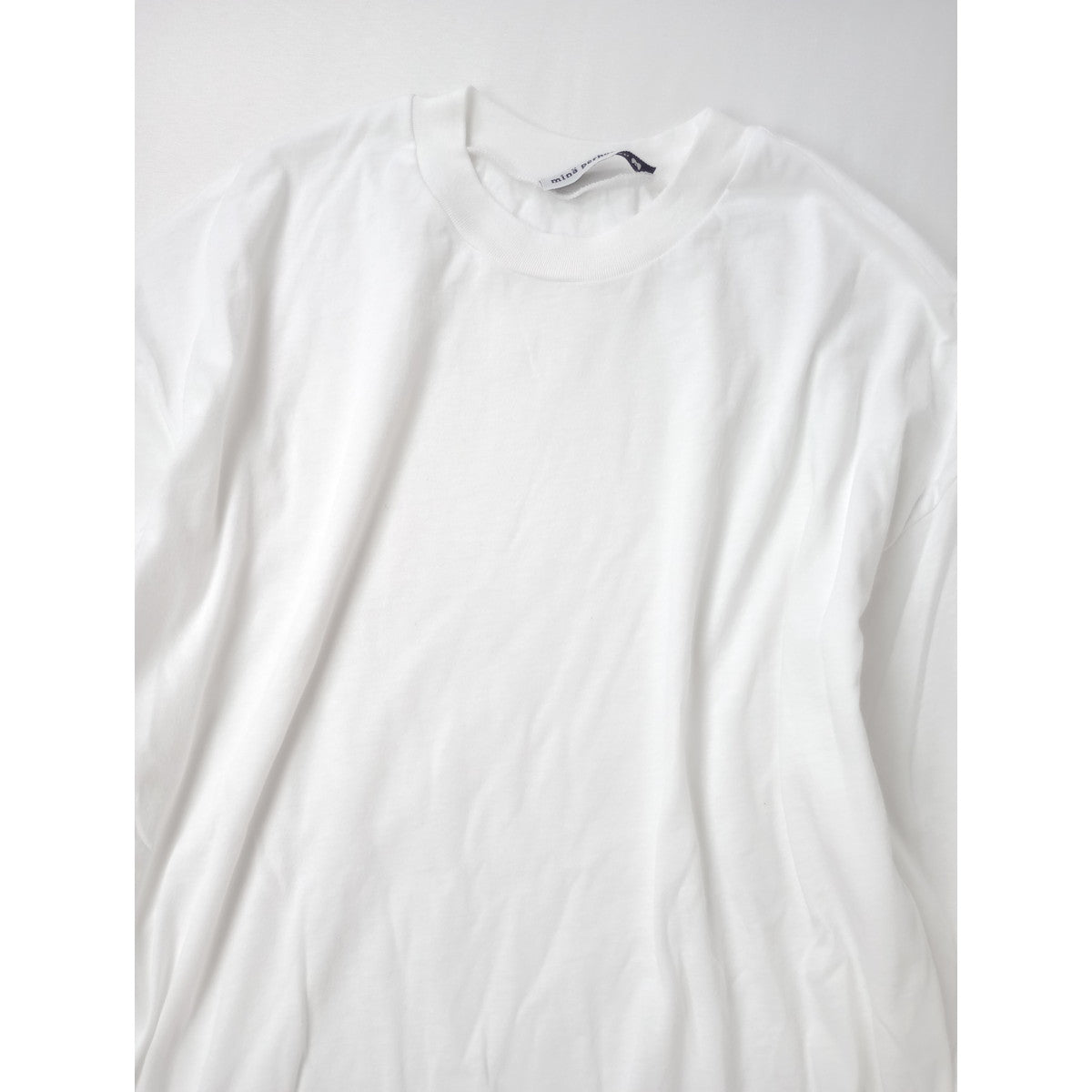 26SS mina perhonen ミナペルホネン troll ロングスリーブプルオーバー 長袖 Tシャツ ロンT カットソー トップス 白  M 【中古】