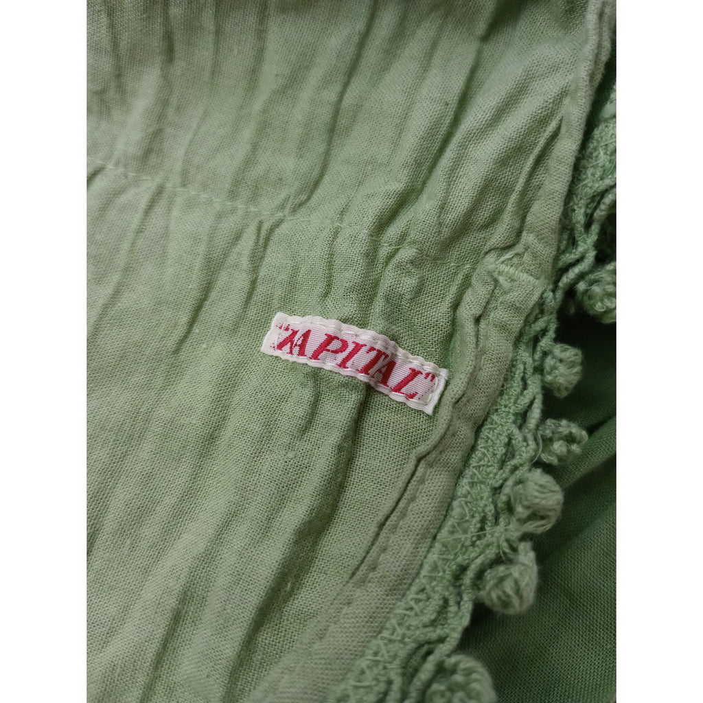 KAPITAL キャピタル スヌード ストール   グリーン 【中古】