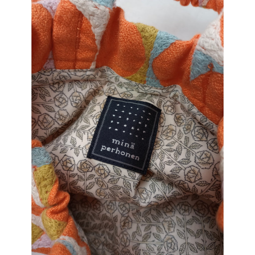 mina perhonen ミナペルホネン pallo skip bag スキップバッグ オレンジ 【中古】
