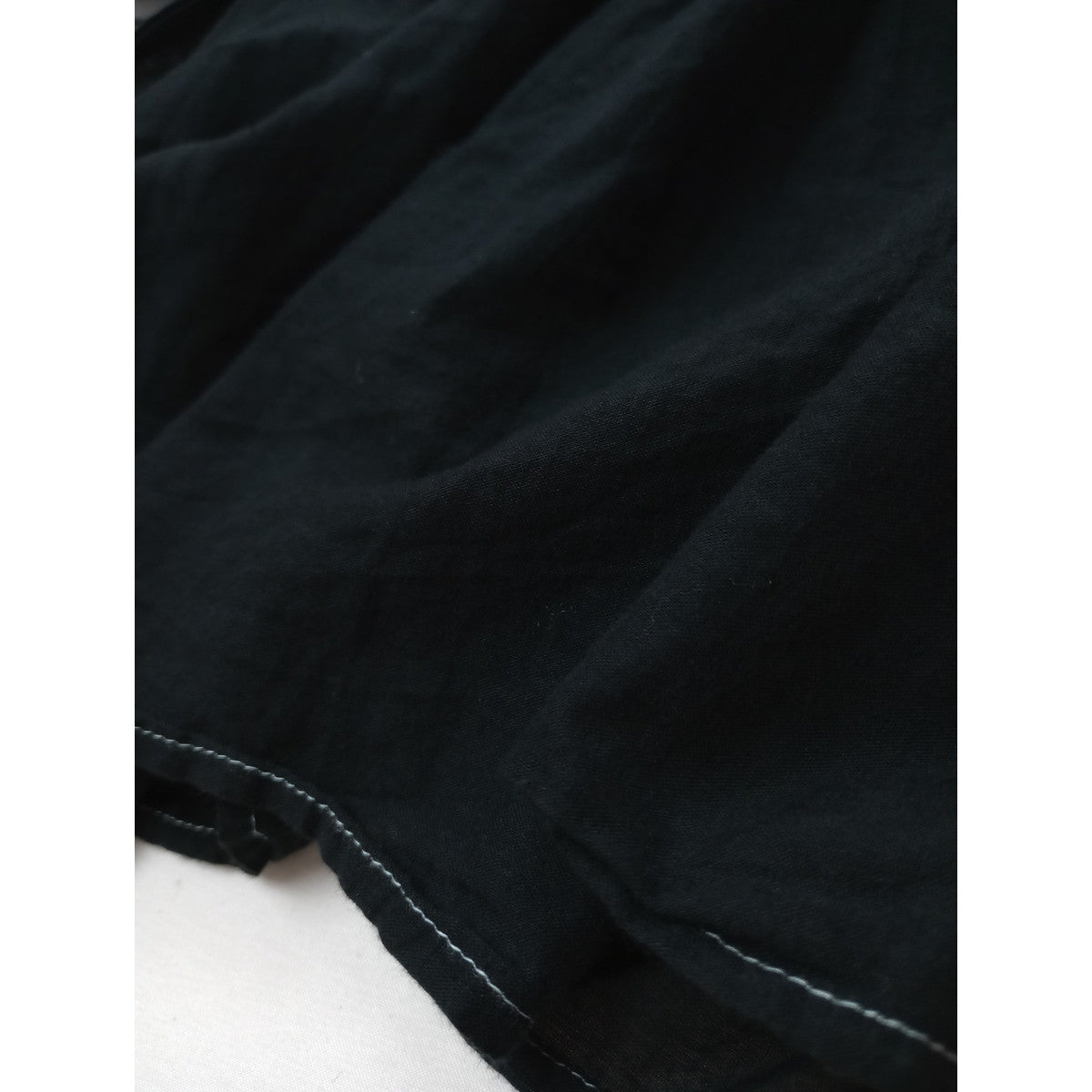 〈染〉 ne Quittez pas ヌキテパ Cotton Voile Tiered Dressコットンボイルティアードマキシドレス ワンピース 黒 ブラック S 【中古】