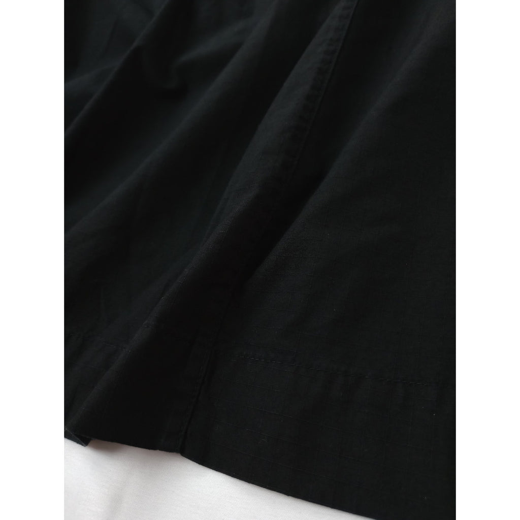 〈染〉MHL エムエイチエル マーガレットハウエル MARGARET HOWELL MATT COTTON CHECK コットン100％ ワンピース 黒 ブラック【中古】