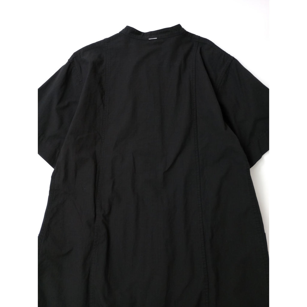 〈染〉MHL エムエイチエル マーガレットハウエル MARGARET HOWELL MATT COTTON CHECK コットン100％ ワンピース 黒 ブラック【中古】