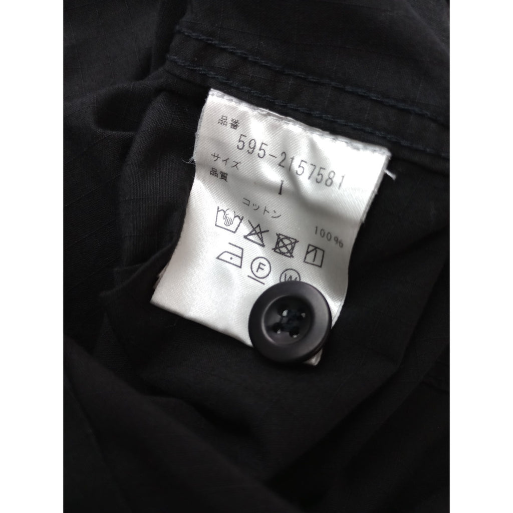 〈染〉MHL エムエイチエル マーガレットハウエル MARGARET HOWELL MATT COTTON CHECK コットン100％ ワンピース 黒 ブラック【中古】