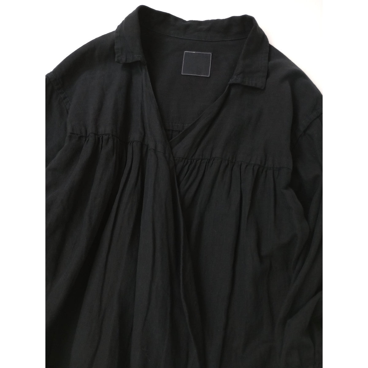 〈染〉TOUJOURS トゥジュー  カシュクール   ワンピース  黒 ブラック 【中古】
