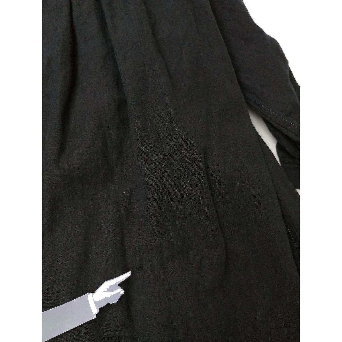 〈染〉TOUJOURS トゥジュー  カシュクール   ワンピース  黒 ブラック 【中古】