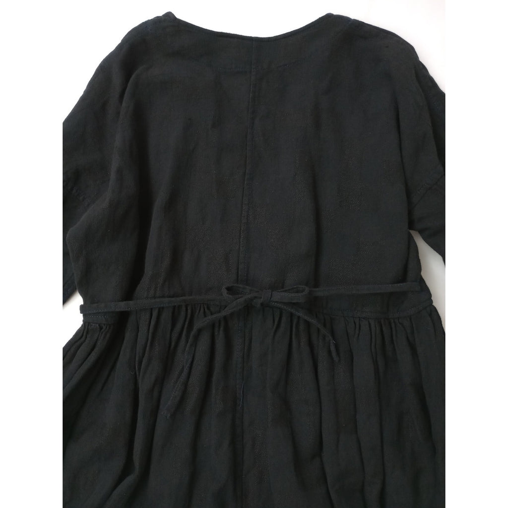 〈染〉GARMENT REPRODUCTION OF WORKERS  ガーメントリプロダクションオブワーカーズ  カシュクール ロング ワンピース  黒 ブラック 1【中古】