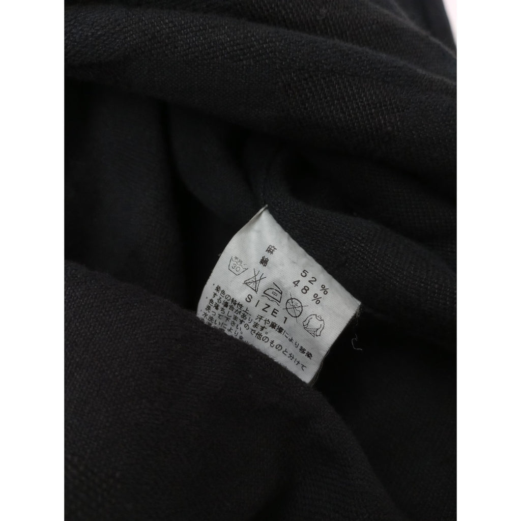 〈染〉GARMENT REPRODUCTION OF WORKERS  ガーメントリプロダクションオブワーカーズ  カシュクール ロング ワンピース  黒 ブラック 1【中古】