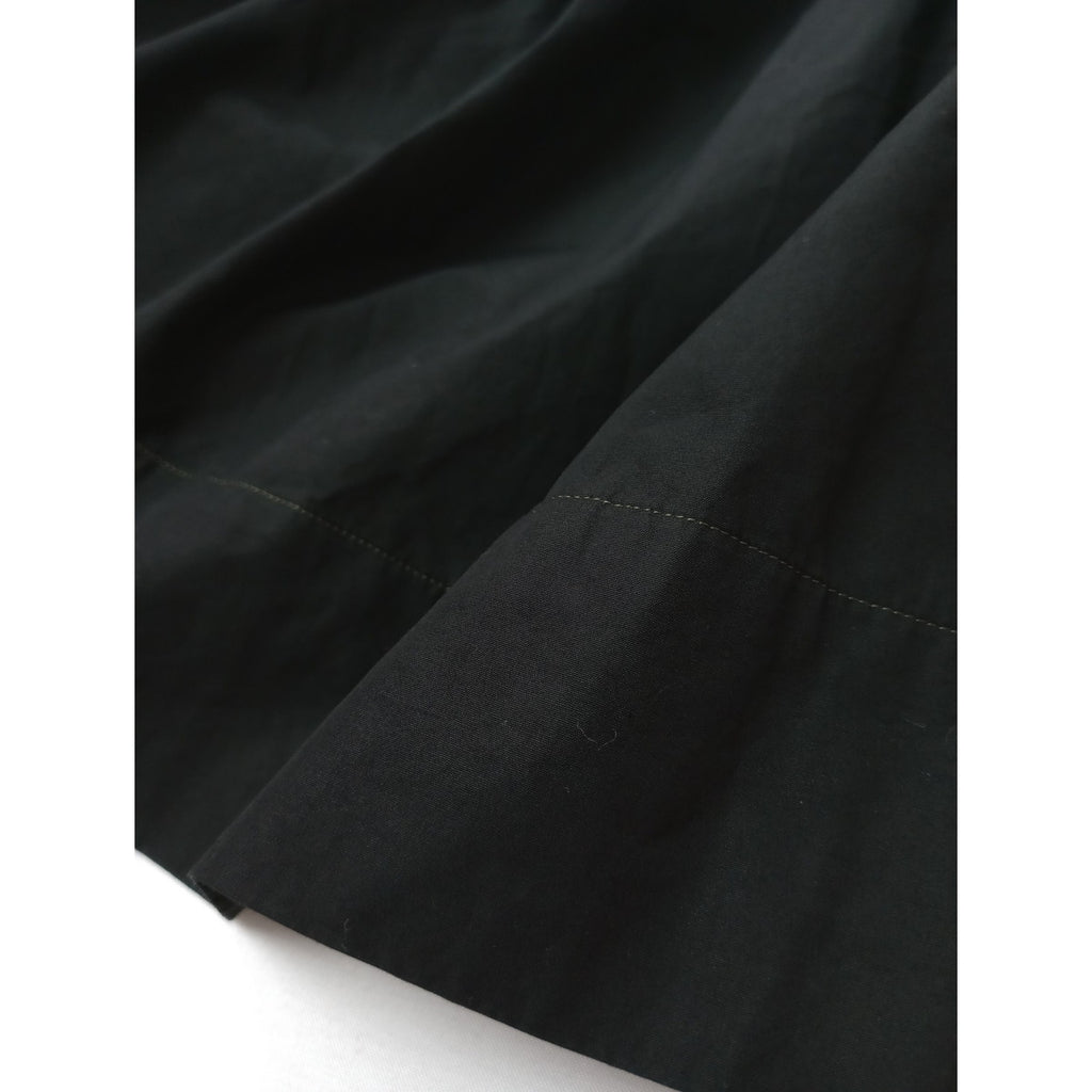 〈染〉MARGARET HOWELL マーガレットハウエル  シャツ ワンピース  コットン 綿 100％黒 ブラック 2【中古】