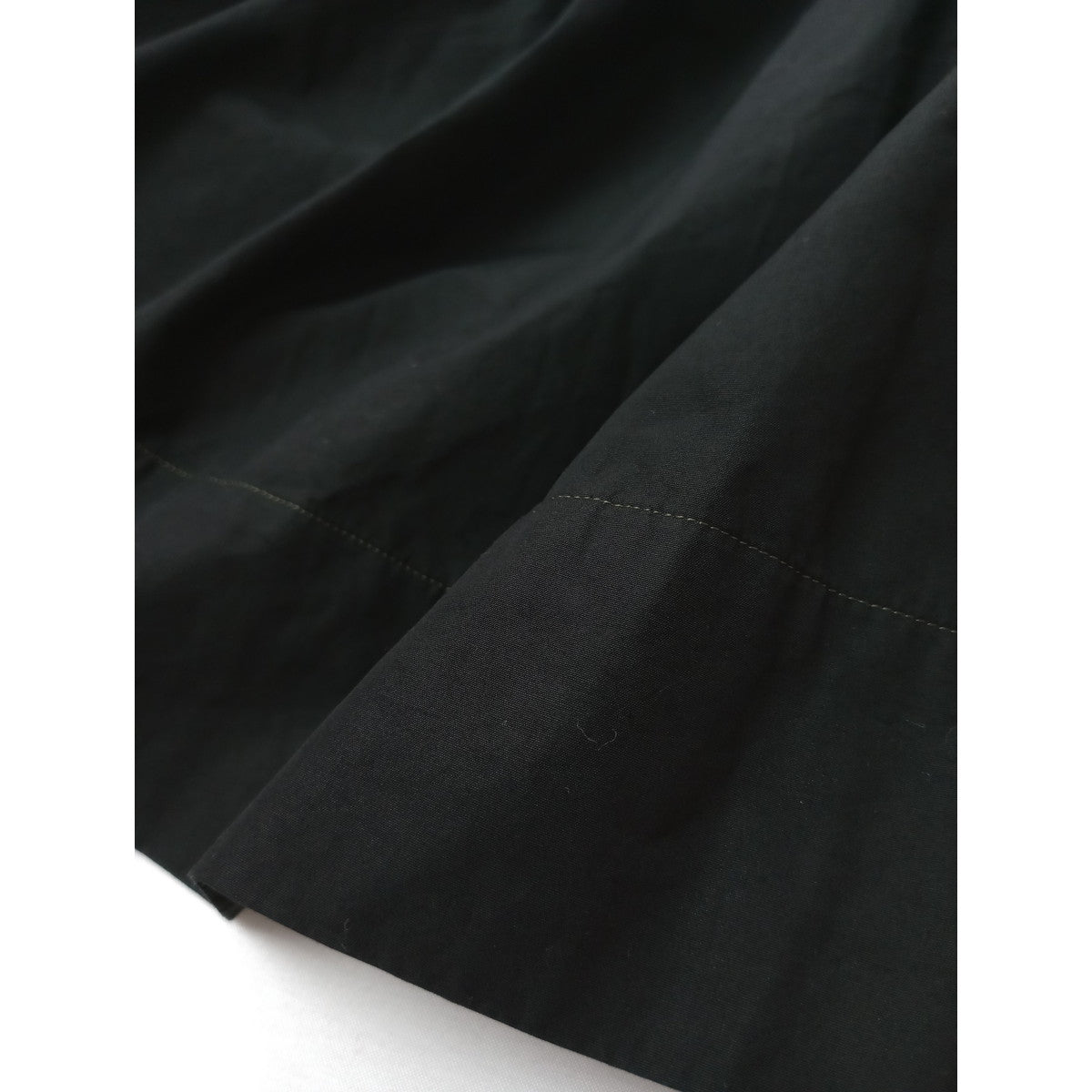 〈染〉MARGARET HOWELL マーガレットハウエル  シャツ ワンピース  コットン 綿 100％黒 ブラック 2【中古】