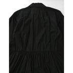 〈染〉MARGARET HOWELL マーガレットハウエル  シャツ ワンピース  コットン 綿 100％黒 ブラック 2【中古】