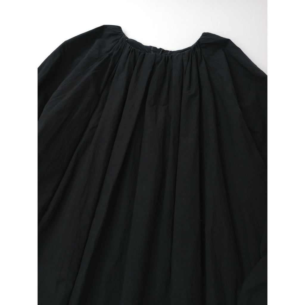 〈染〉nest Robe  ネストローブ  臼田あさ美  わがまま 別注 ロング ドレス  ワンピース 黒ブラック F (【中古】