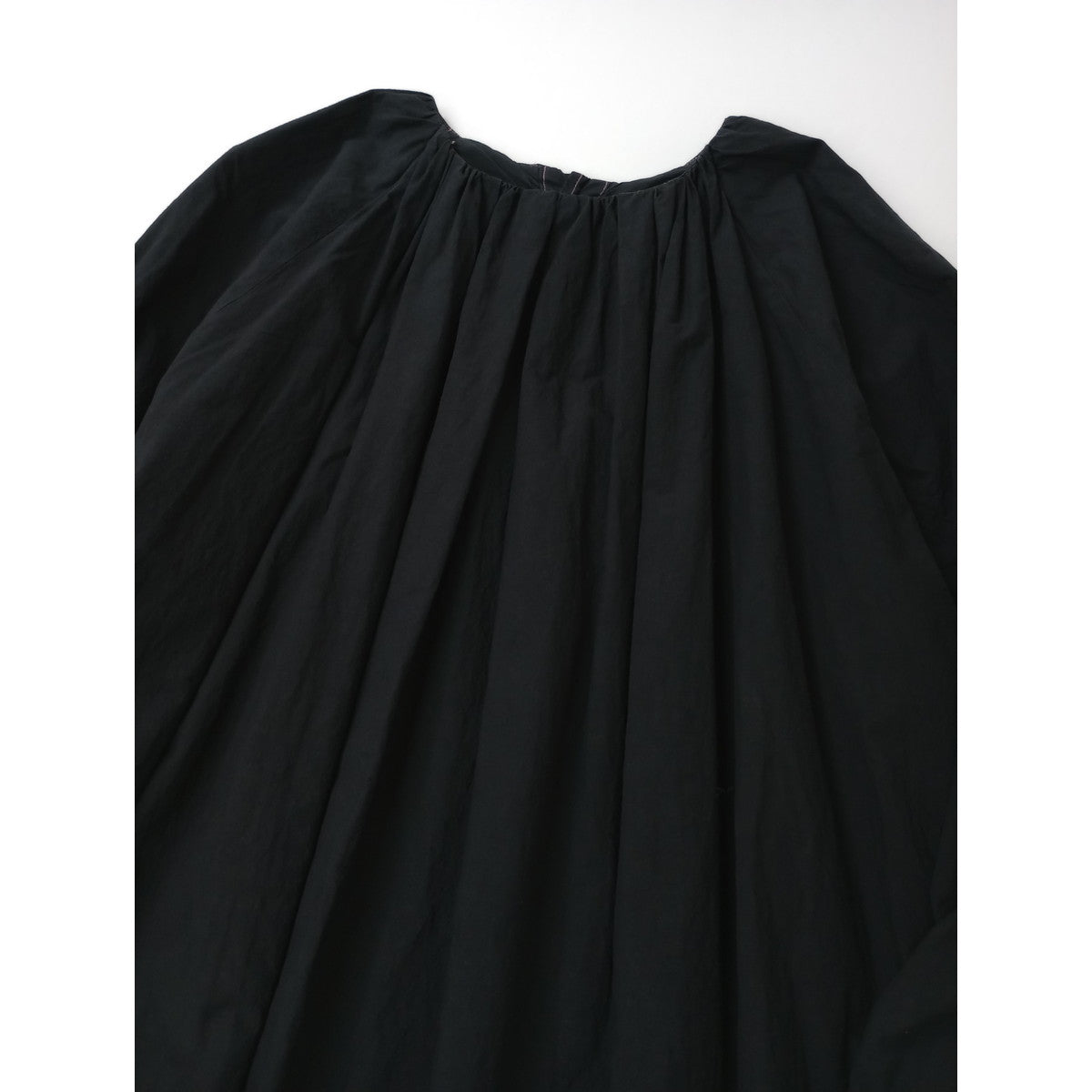 〈染〉nest Robe  ネストローブ  臼田あさ美  わがまま 別注 ロング ドレス  ワンピース 黒ブラック F (【中古】
