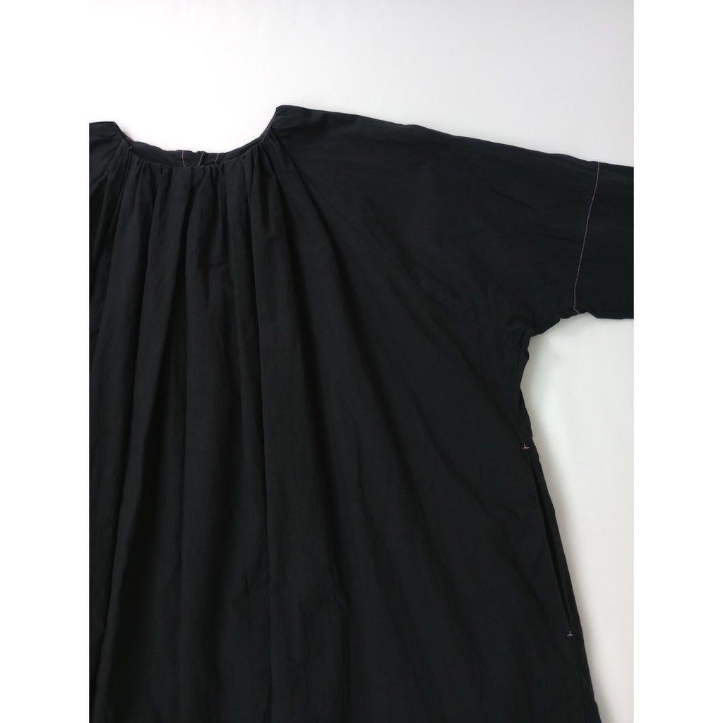 〈染〉nest Robe  ネストローブ  臼田あさ美  わがまま 別注 ロング ドレス  ワンピース 黒ブラック F (【中古】