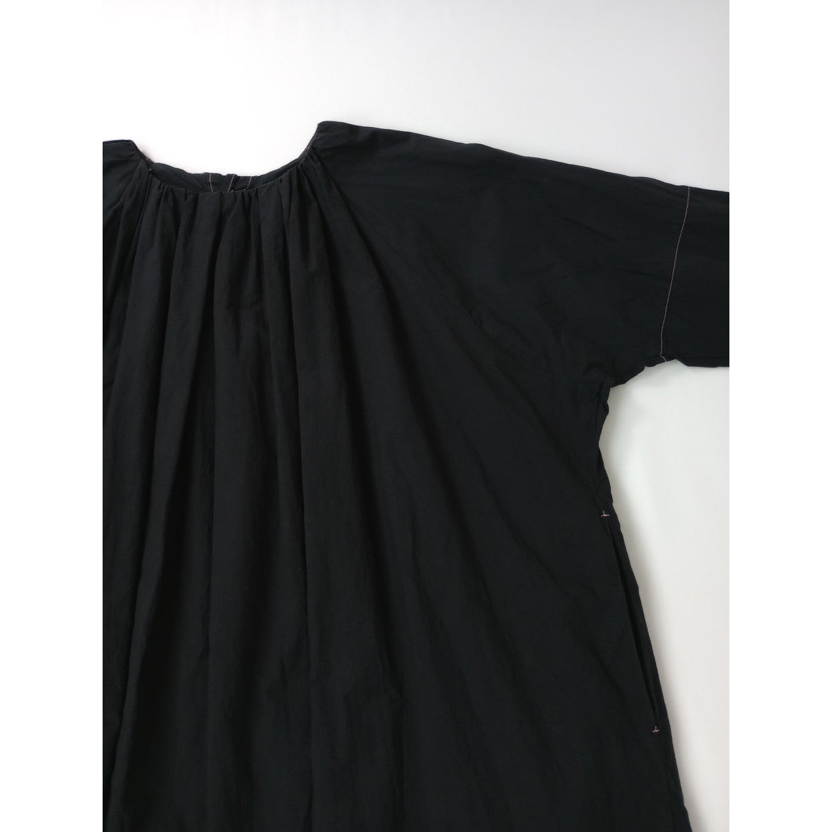〈染〉nest Robe  ネストローブ  臼田あさ美  わがまま 別注 ロング ドレス  ワンピース 黒ブラック F (【中古】