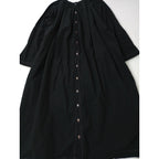 〈染〉nest Robe  ネストローブ  臼田あさ美  わがまま 別注 ロング ドレス  ワンピース 黒ブラック F (【中古】