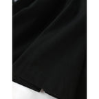 〈染〉foufou フーフー  ロング ドレス   ワンピース 黒ブラック  【中古】