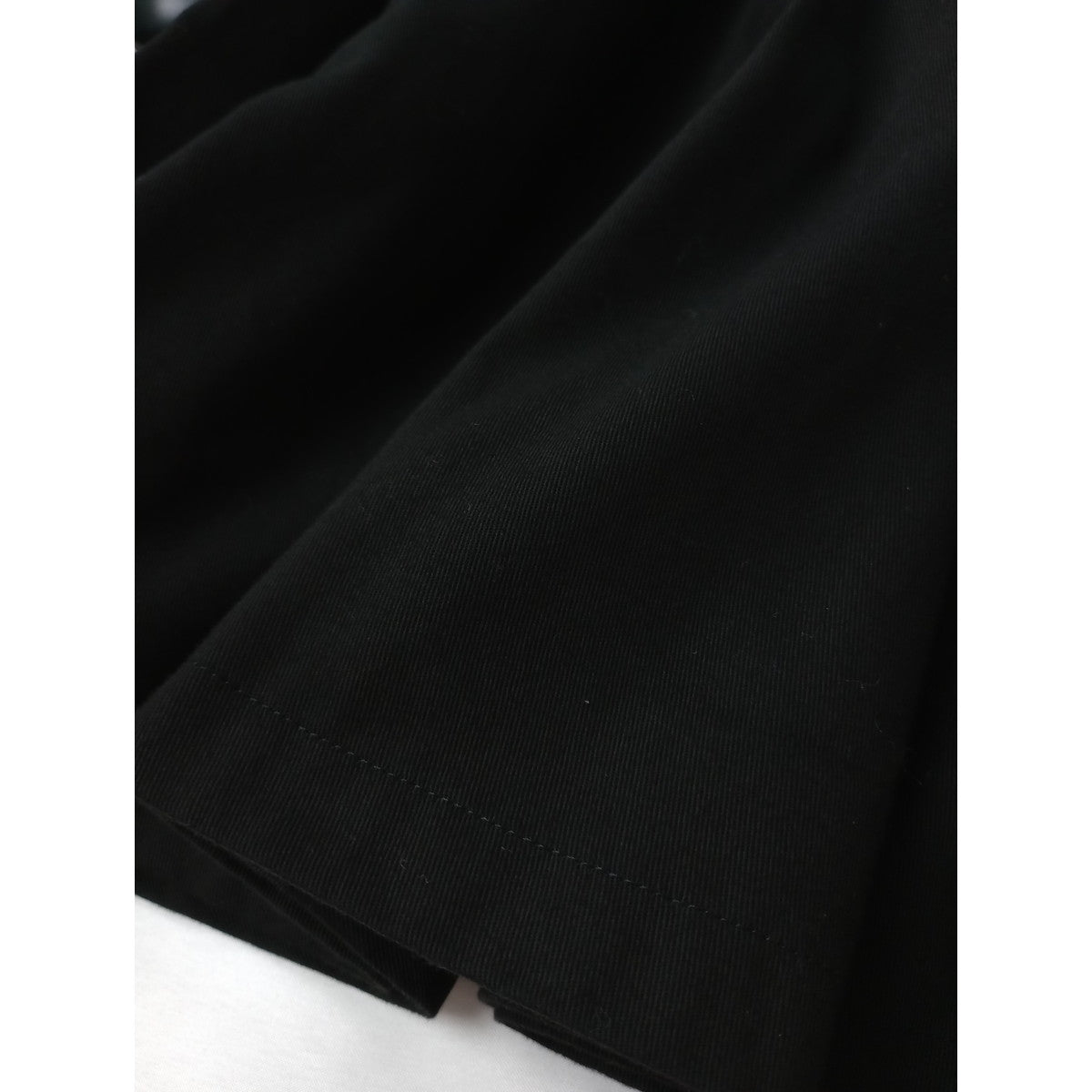 〈染〉foufou フーフー  ロング ドレス   ワンピース 黒ブラック  【中古】