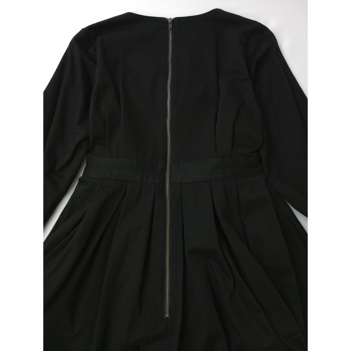 〈染〉foufou フーフー  ロング ドレス   ワンピース 黒ブラック  【中古】