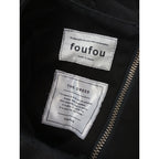 〈染〉foufou フーフー  ロング ドレス   ワンピース 黒ブラック  【中古】