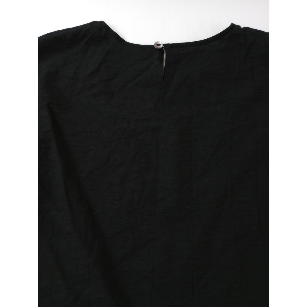 KURASHI & Trips PUBLISHING クラシ&トリップスパブリッシング 北欧暮らしの道具店  涼しさも、品のよさも　きれい色のＴシャツブラウス トップス  黒 ブラック 【中古】