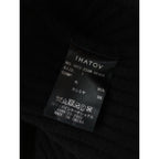 IHATOV  イーハトーブ  Wool cashemere stand neck sweater  ウール カシミヤ ニット セーター 長袖 トップス  黒 ブラック (10M＋1498)  【中古】