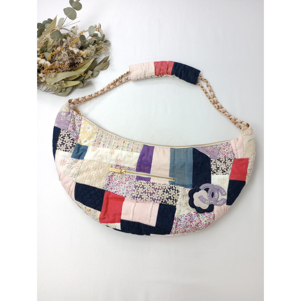 CHANEL シャネル  パッチワーク ショルダー バッグ マルチカラー 【中古】