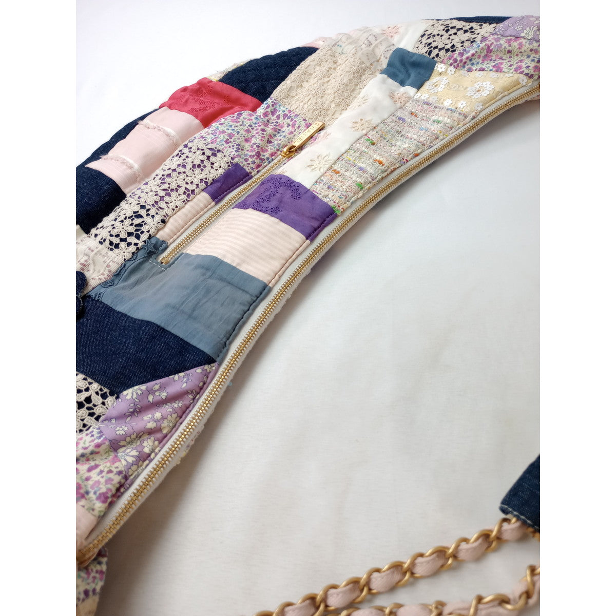 CHANEL シャネル  パッチワーク ショルダー バッグ マルチカラー 【中古】